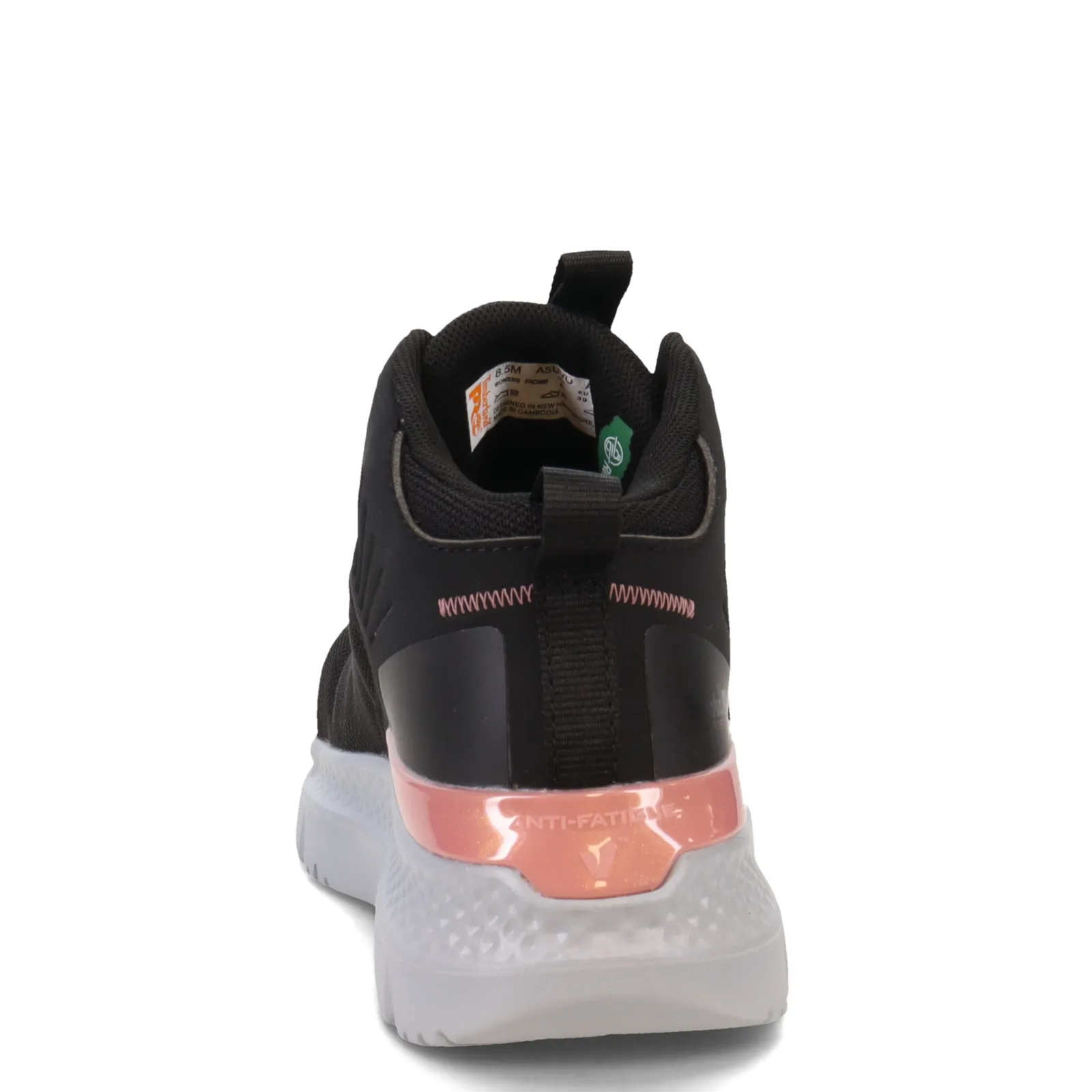 Timberland Pro Boots|Women's , Setra Mid Comp Toe Work Boot Black/Rose