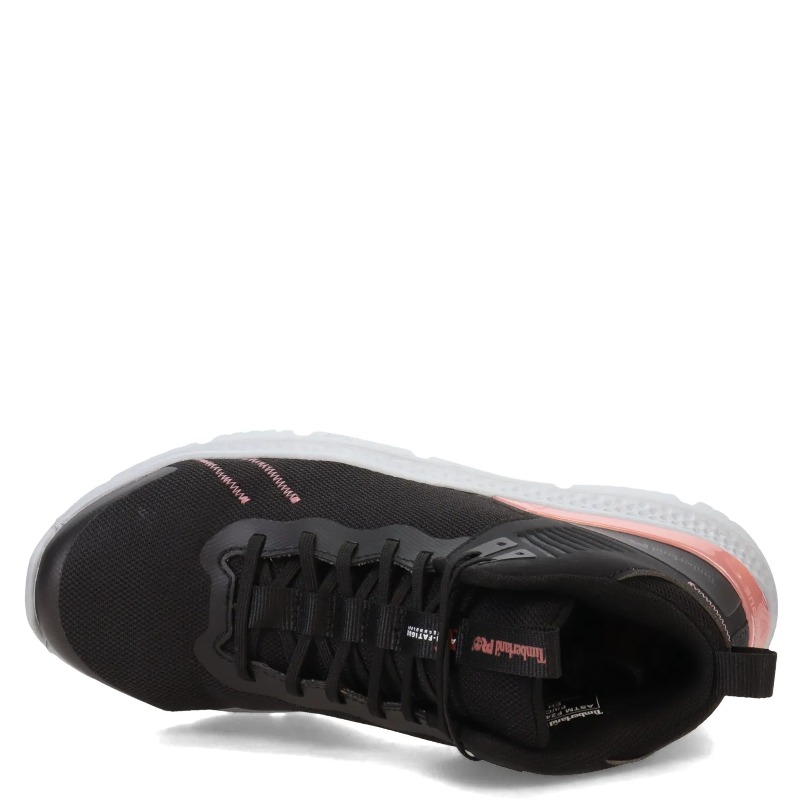 Timberland Pro Boots|Women's , Setra Mid Comp Toe Work Boot Black/Rose