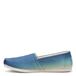 TOMS Loafers|Women's , Alpargata Eco Dye Slip-On Indigo Multi Gradient