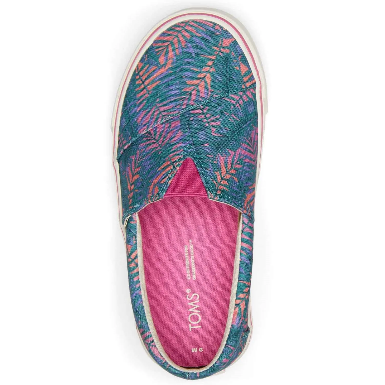 TOMS Flats|Women's , Alpargata Fenix Slip-On Tropical Hawaiian