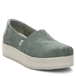 TOMS Loafers|Women's , Alpargata Midform Slip-On Bonsai Green