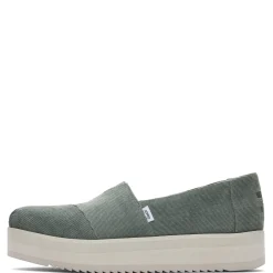 TOMS Loafers|Women's , Alpargata Midform Slip-On Bonsai Green