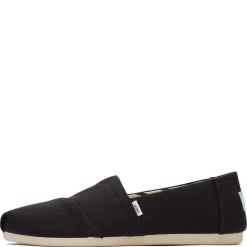 TOMS Slip-On Shoes|Women's , Alpargata Recycled Slip-On - Wide Width Black
