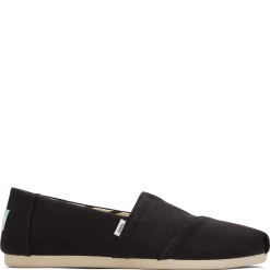 TOMS Flats|Women's , Alpargata Recycled Slip-On - Wide Width Black