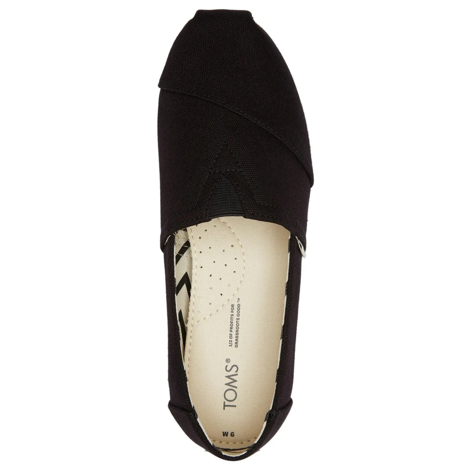 TOMS Flats|Women's , Alpargata Recycled Slip-On Black/Black