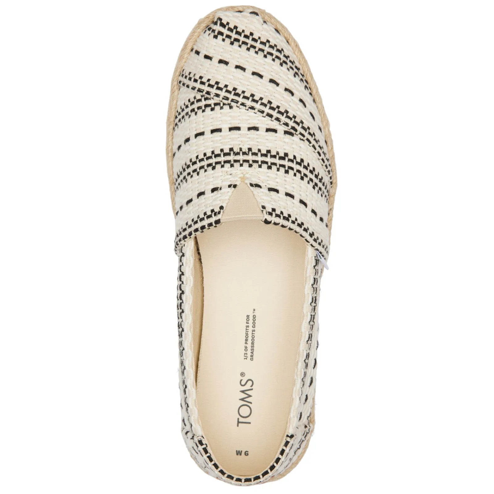 TOMS Loafers|Women's , Alpargata Rope Espadrille Slip-On Natural