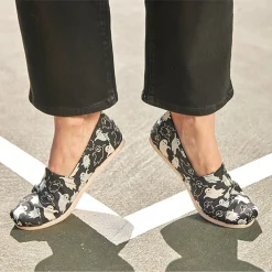 TOMS Slip-On Shoes|Women's , Alpargata Slip-On Black Ghost