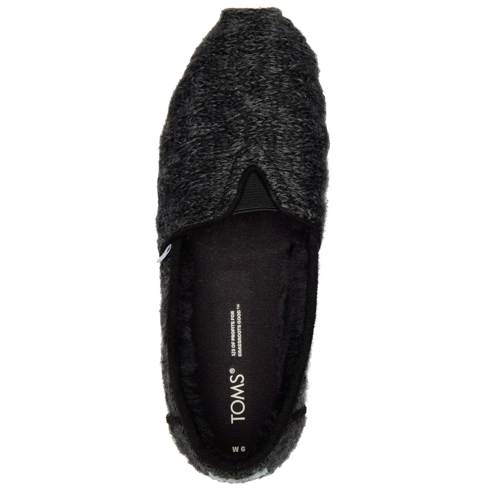 TOMS Slip-On Shoes|Women's , Alpargata Slip-On Black