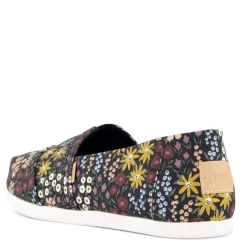 TOMS Flats|Women's , Alpargata Slip-On Black Floral