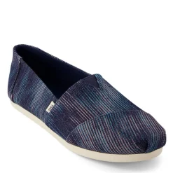 TOMS Flats|Women's , Alpargata Slip-On Navy