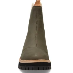 TOMS Boots|Women's , Dakota Boot Olive / Faux Fur Lined