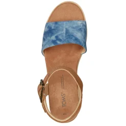 TOMS Wedges|Women's , Diana Sandal Blue