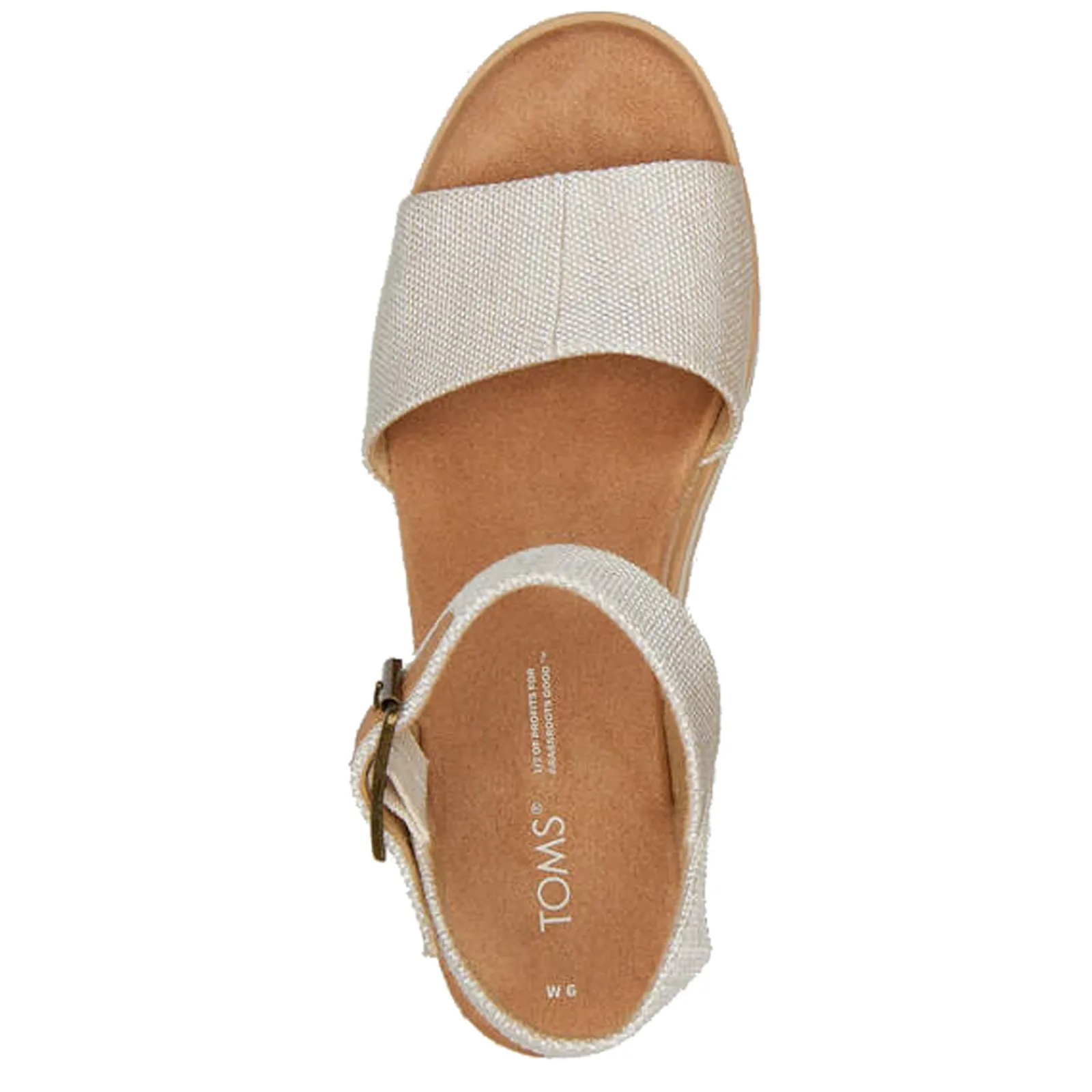 TOMS Wedges|Women's , Diana Sandal Natural