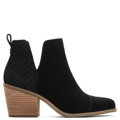 TOMS Boots|Women's , Everly Cutout Boot Black Embossed