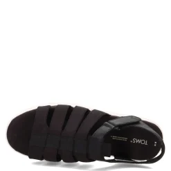 TOMS Sandals|Women's , Fisherman Lug Sandal Black