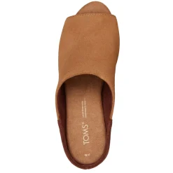TOMS Pumps & Heels|Women's , Florence Sandal Brown Sugar