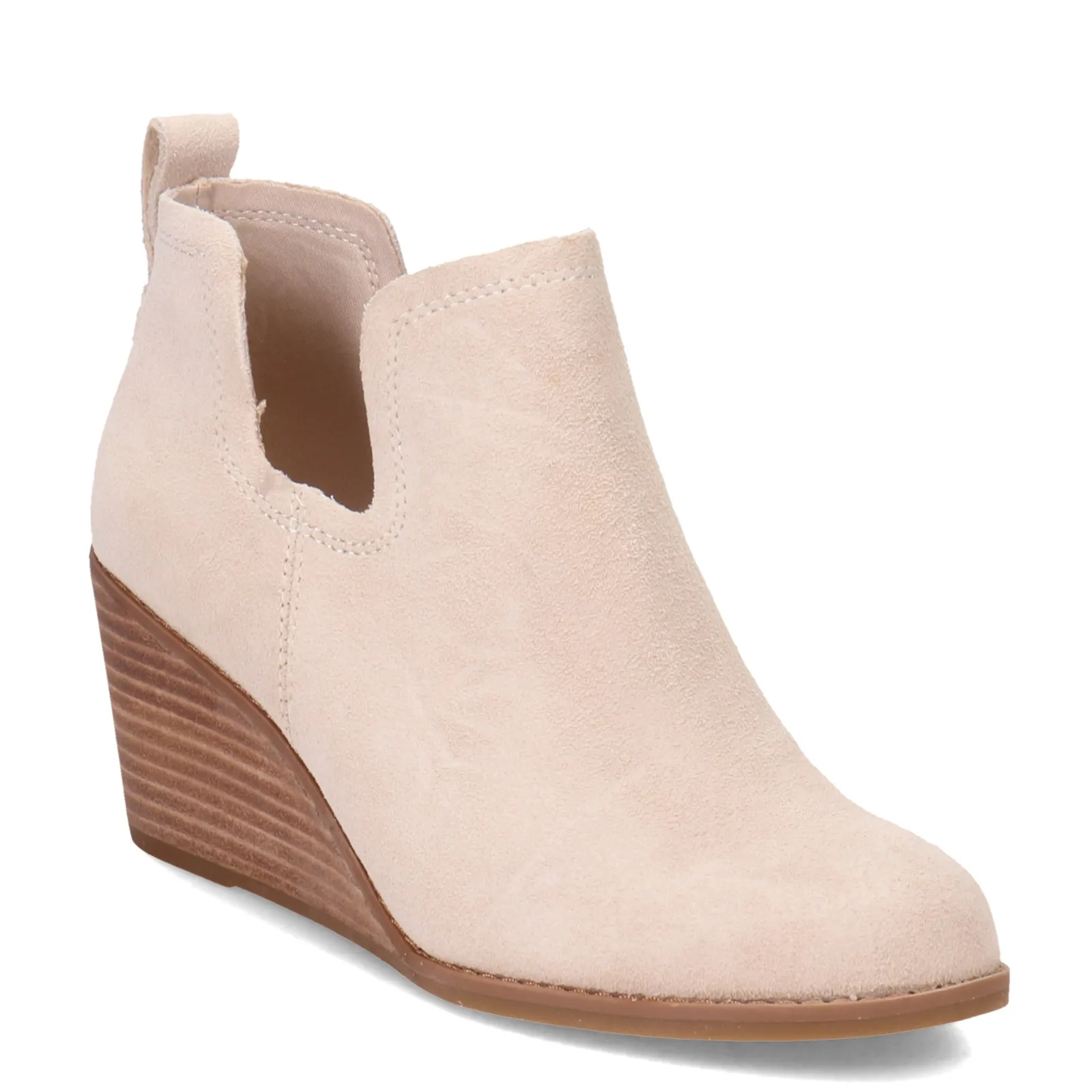 TOMS Wedges|Women's , Kallie Boot Sahara Suede