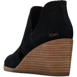 TOMS Boots|Women's , Kallie Cutout Boot Black Suede