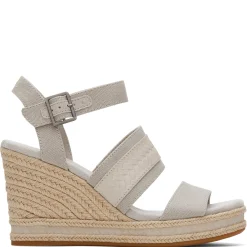TOMS Sandals|Women's , Madelyn Sandal Pebble Grey Canvas