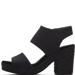 TOMS Sandals|Women's , Majorca Platform Sandal Black Basketweave