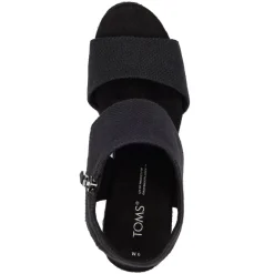 TOMS Sandals|Women's , Majorca Platform Sandal Black Basketweave
