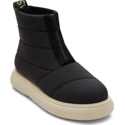 TOMS Boots|Women's , Mallow Puffer Boot Black Repreve Matte Woven