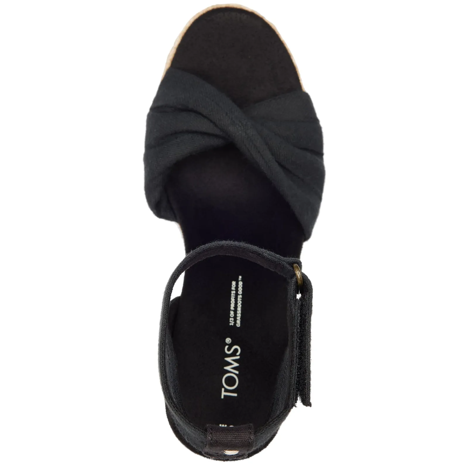 TOMS Wedges|Women's , Marisela Sandal Black