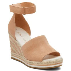 TOMS Wedges|Women's , Marisol Sandal Sandy Beige
