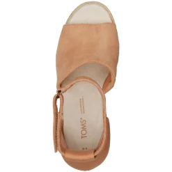 TOMS Wedges|Women's , Marisol Sandal Sandy Beige