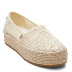 TOMS Slip-On Shoes|Women's , Valencia Slip-On Natural Crochet