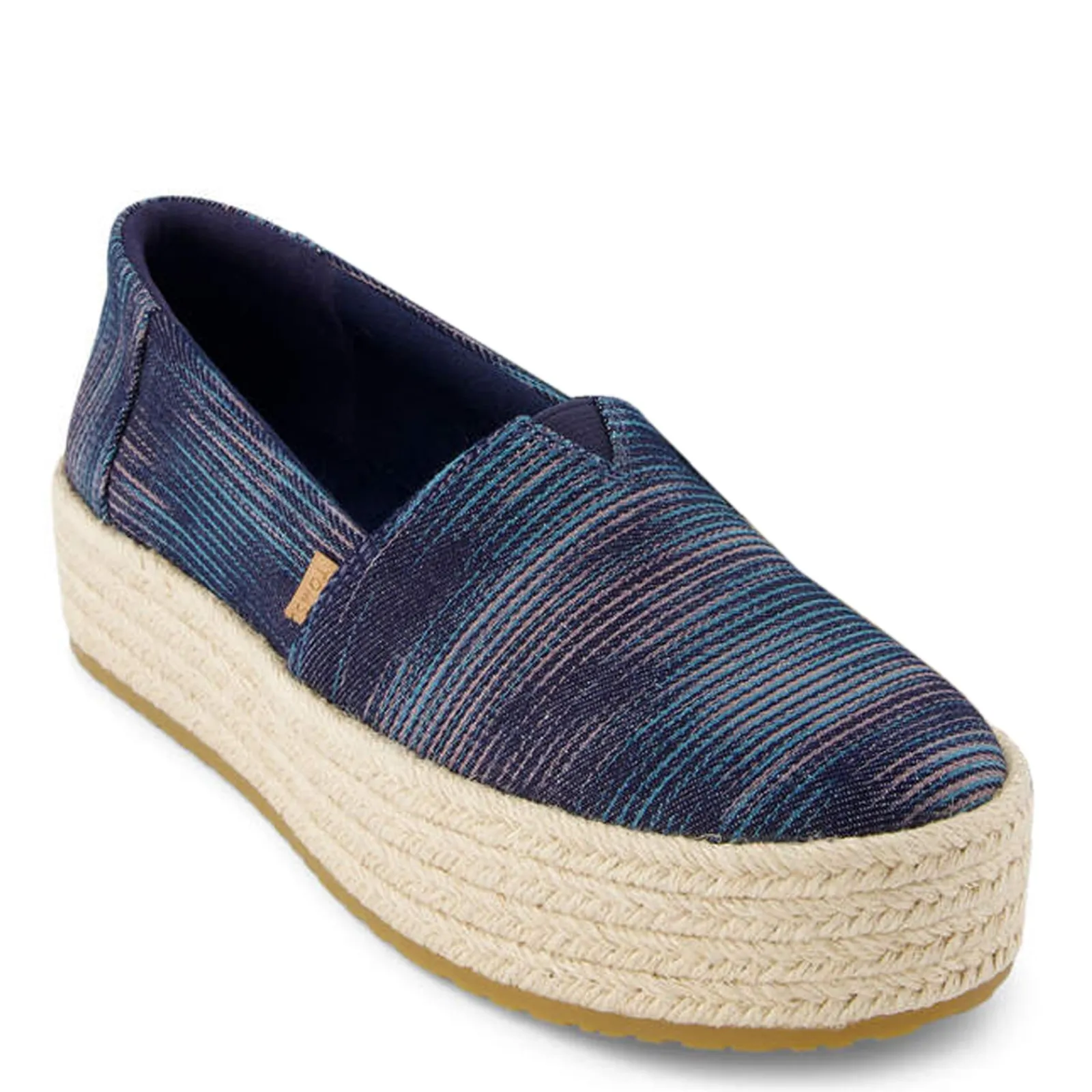 TOMS Slip-On Shoes|Women's , Valencia Slip-On Navy Paintbrush Multi
