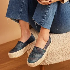 TOMS Slip-On Shoes|Women's , Valencia Slip-On Navy Paintbrush Multi