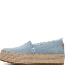 TOMS Slip-On Shoes|Women's , Valencia Slip-On Pastel Blue