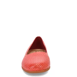 Trotters Flats|Women's , Darcey Flat Red Perf