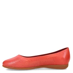 Trotters Flats|Women's , Darcey Flat Red Perf