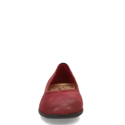 Trotters Flats|Women's , Darcey Flat Dark Red