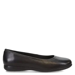 Trotters Flats|Women's , Darcey Flat Black Leather