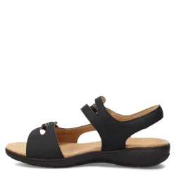 Trotters Sandals|Women's , Katarina Sandal Black Nubuck