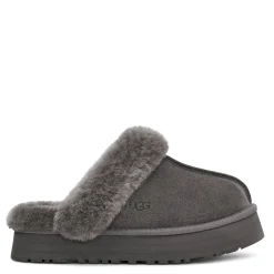 UGG Slippers|Women's , Disquette Slipper Charcoal