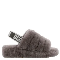 UGG Slippers|Women's , Fluff Yeah Slide Brown