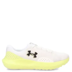 Under Armour Sneakers & Athletic|Women's , Charged Surge 4 Running Shoe White/Sonic Yellow/Black