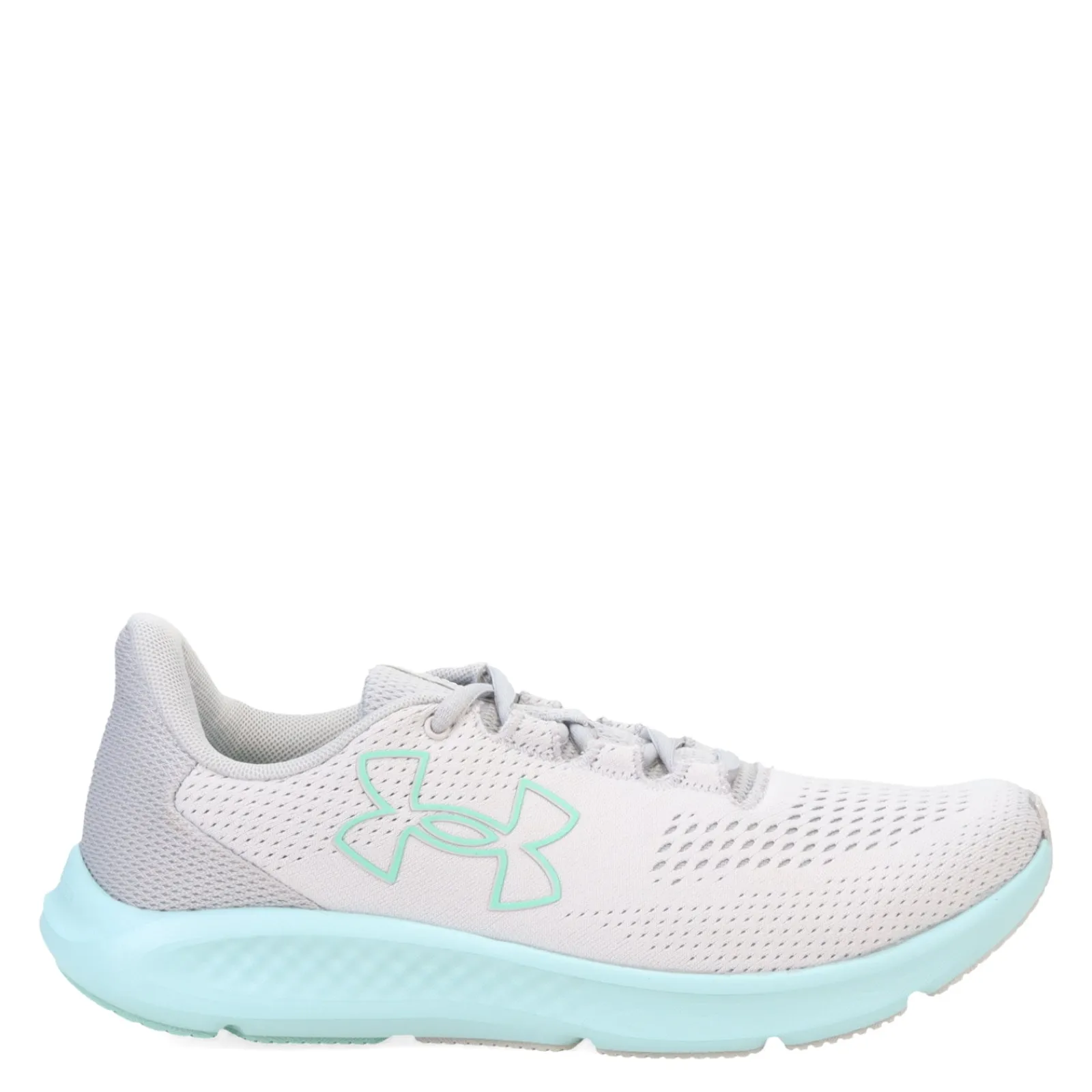 Under Armour Sneakers & Athletic|Women's , Charged Pursuit 3 Running Shoe Grey/Turquoise