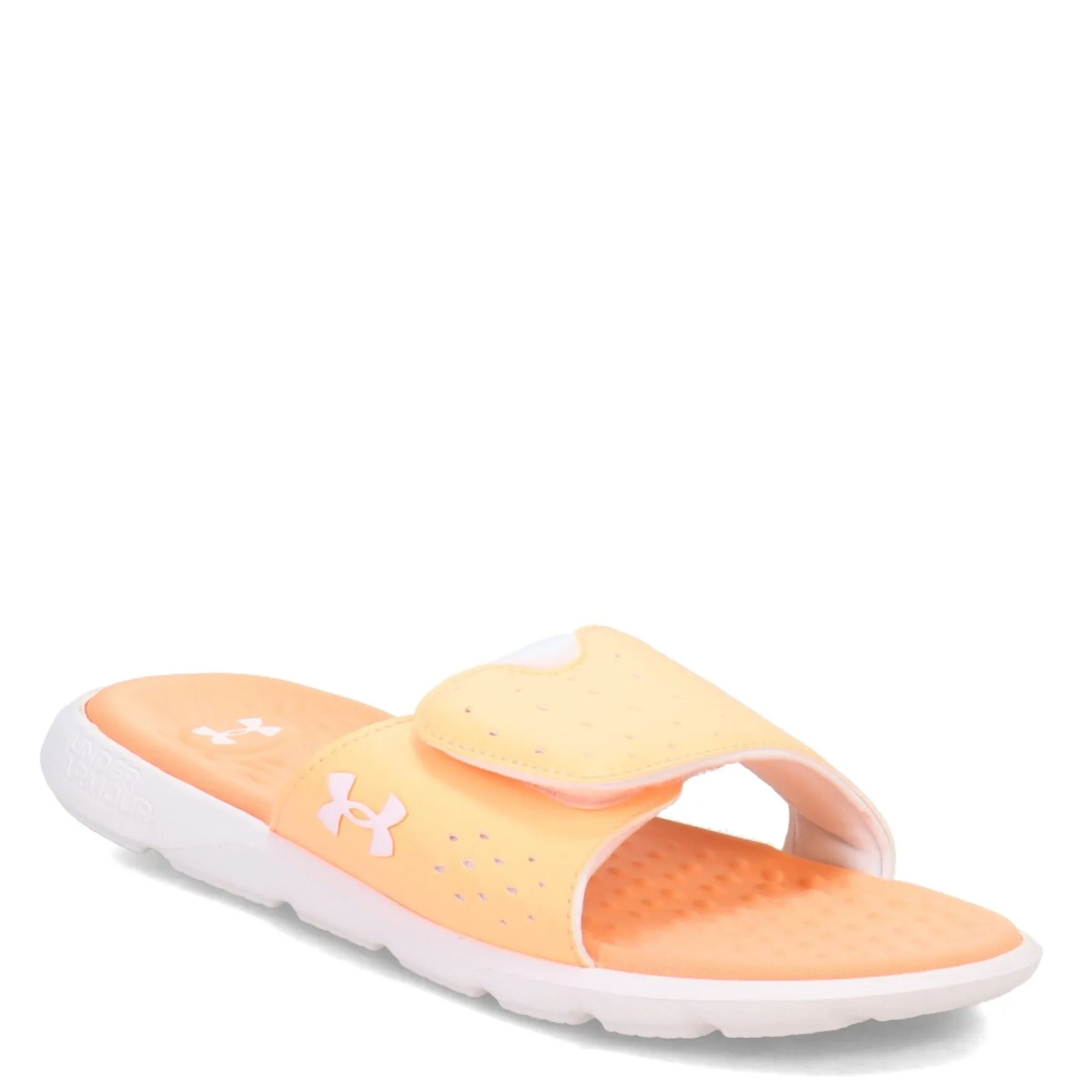 Under Armour Sneakers & Athletic|Women's , Ignite 7 Slide Sandal Orange Tropic/White/White