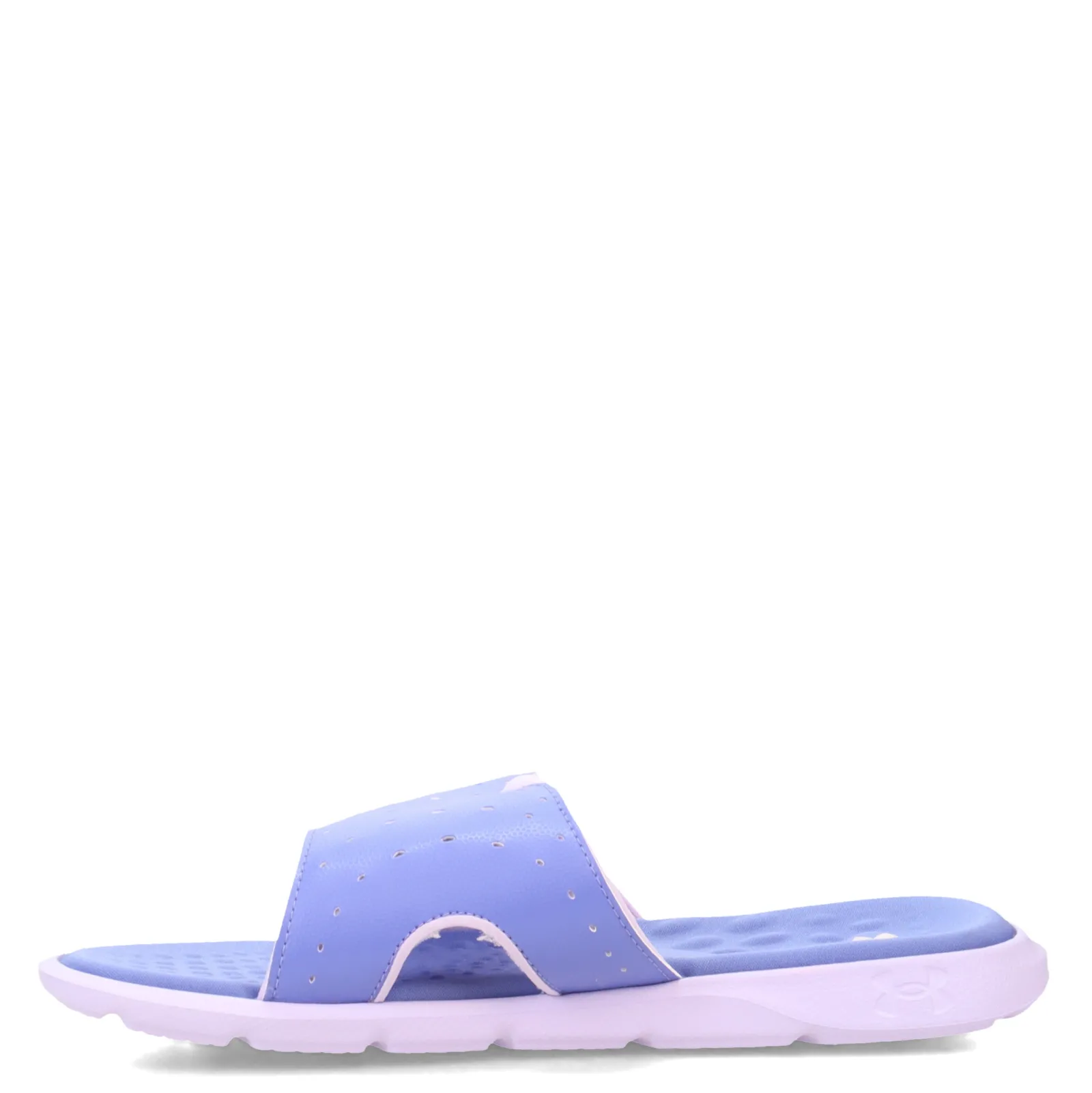 Under Armour Sandals|Women's , Ignite 7 Slide Sandal Baja Blue/Nebula Purple