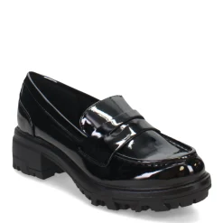 Unisa Slip-On Shoes|Women's , Wennie Loafer Black Patent