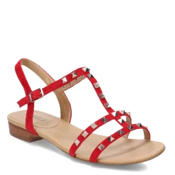 Vaneli Sandals|Women's , Brunel Sandal Red Suede