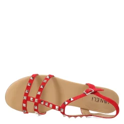 Vaneli Sandals|Women's , Brunel Sandal Red Suede