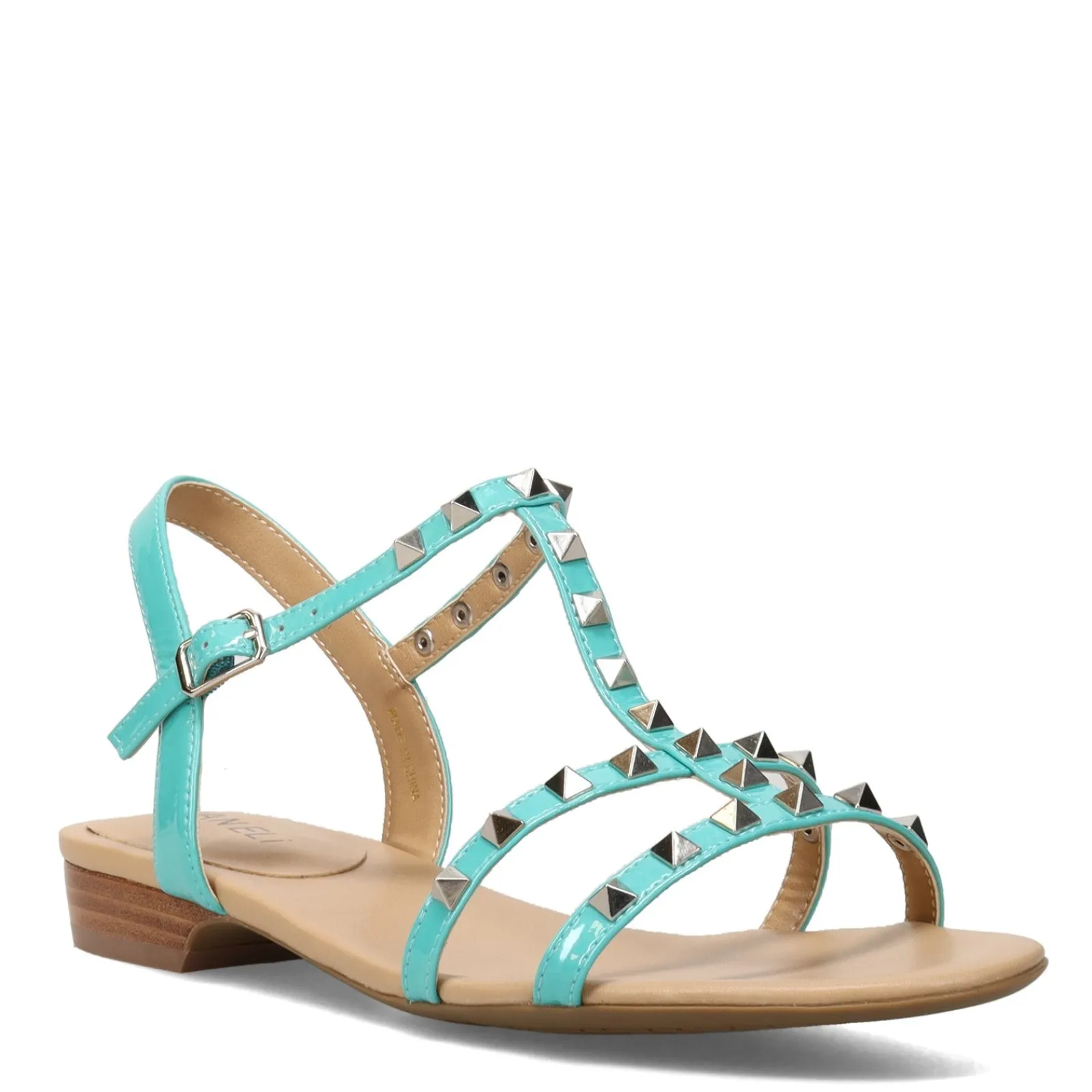 Vaneli Sandals|Women's , Brunel Sandal Turquoise Patent