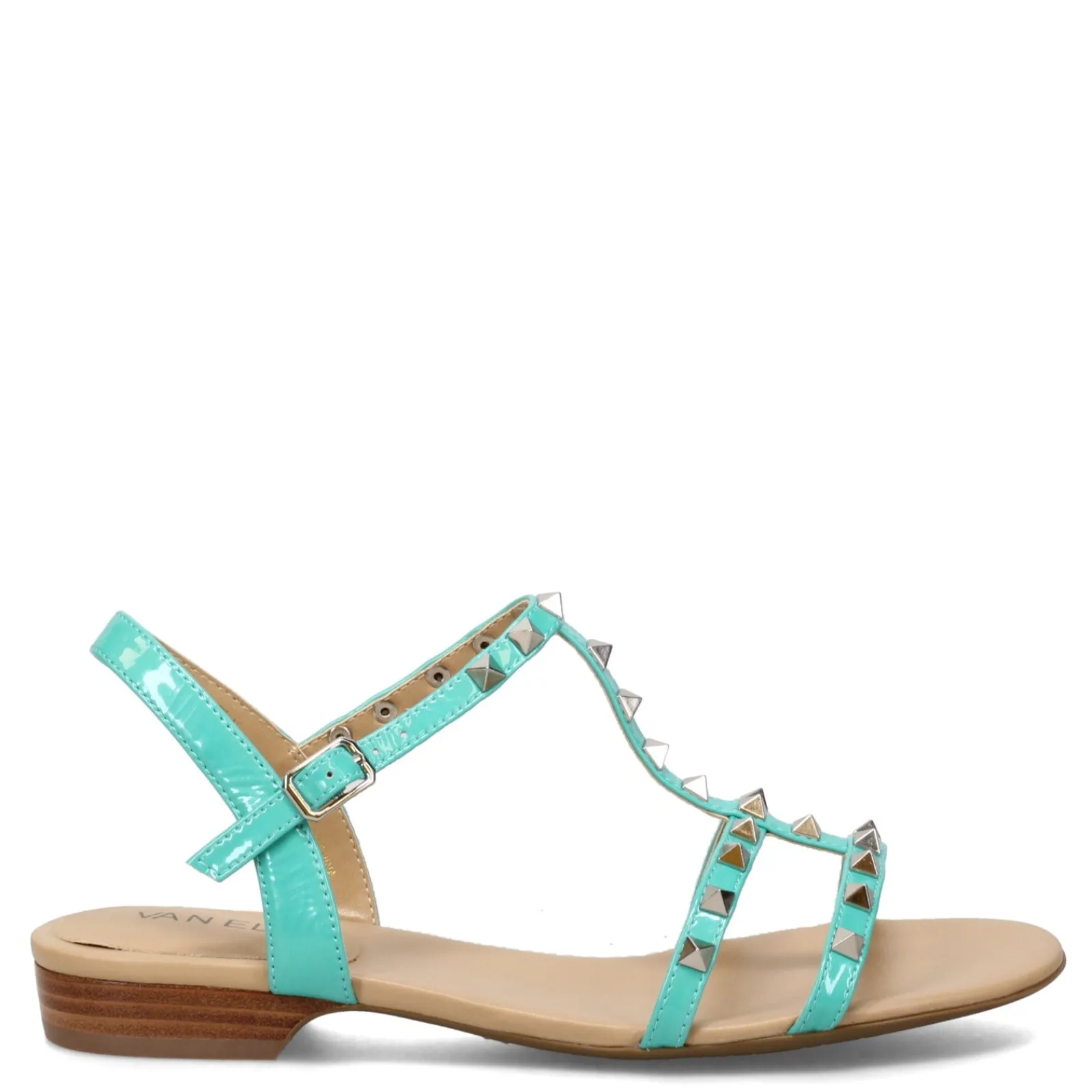 Vaneli Sandals|Women's , Brunel Sandal Turquoise Patent