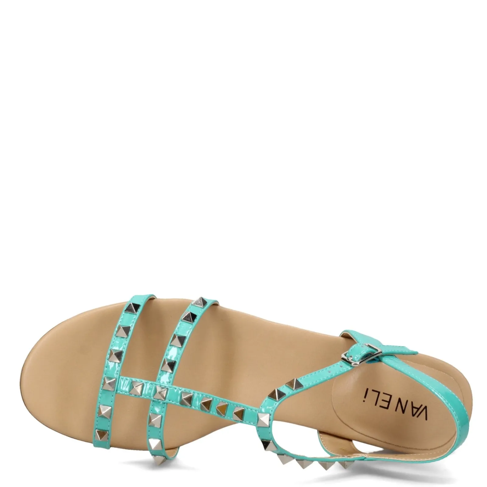 Vaneli Sandals|Women's , Brunel Sandal Turquoise Patent